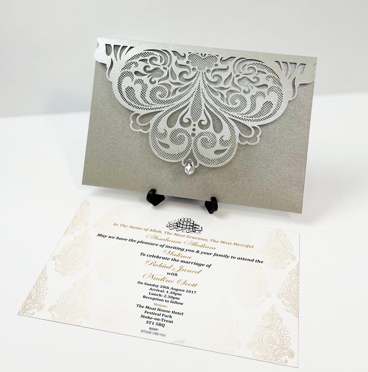 Details about   Muslim Hindu Indian Sikh Asian Wedding Cards Navy Invitations Personalised